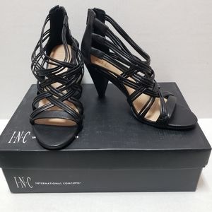 INC Black Strappy Sandals 🌸